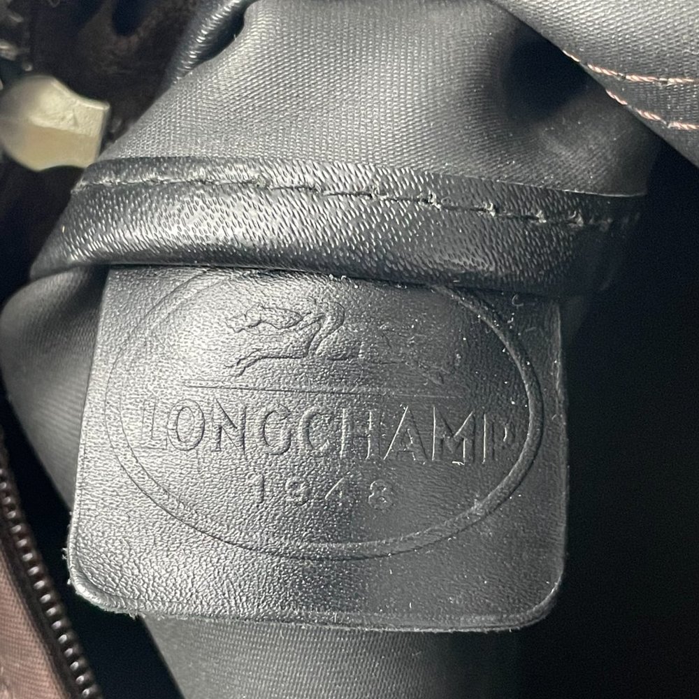Longchamp Chocolate Brown Nylon Planetes Crossbody Bag - Picture 13 of 15